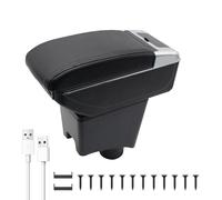 Car Armrests For Renault Dacia Sandero Steppwey 2010-2015 Centre Consoles For Car Double Storage Space With Cup Holder 7 Usb Ports Rear Utility Box