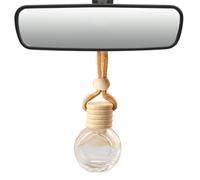 Car Aroma Pendant Bottle - Refillable Aroma Diffuser, Glass Mini Bottle, Essential Oil Compatible Hanging Design, Perfect for Fragrance Accessories, To Refresh Your Car Inside, Perfect for Travel