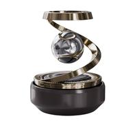 Car Aromatherapy Crystal Ball - Solar Rotating Air Freshener | Solar Powered Dashboard Diffuser with Fragrance Beads, Elegant Car Accessory for Fresh Scent, Aromatherapy\