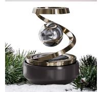 Car Aromatherapy Crystal Ball - Solar Rotating Air Freshener | Solar Powered Dashboard Diffuser with Fragrance Beads, Elegant Car Accessory for Fresh Scent, Aromatherapy\