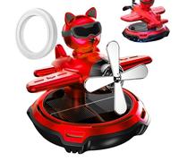 Car Aromatherapy Decoration, Solar Car Aromatherapy Diffuser, Rotary Aircraft Glasses, Dog Air Freshener, Durable Fragrance Car Perfume Decoration for Saloon, Truck and SUV