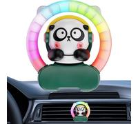Car Aromatherapy Diffuser, Car Panda Outlet Diffuser with Atmosphere Light, 1.97 x 1.81 x 1.85 inches Rechargeable 180 mAh Battery, Automotive Air Freshener for Sedan RV, Compact Sleek Design