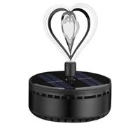 Car Aromatherapy Diffuser Heart Shaped Auto Freshener Solar Energy Rotating
