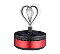 Car Aromatherapy Diffuser, Solar Powered Car Aromatherapy, Heart-Shaped Car Diffusers - 360 Degree Durable Perfume, Auto Rotation Natural Fragrance, Decorative Use at Home