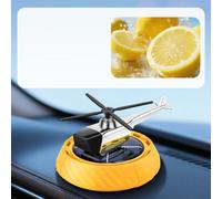 Car Aromatherapy Diffuser Solar Powered with Helicopter Style Rotation for Control and Fragrance Distribution (Orange)
