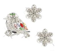 Car Aromatherapy Diffuser with Alloy Air Vent Attachment, Providing Long Lasting Jasmine Scent for Comfortable Driving (Silver)