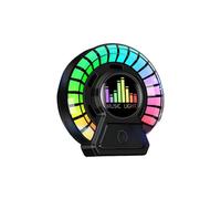 Car Aromatherapy Diffuser with Music Sync LED Light, 60mm Rainbow Display, USB Charging, Includes Fragrance Tablets (Ocean)