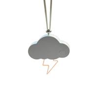 Car Aromatherapy Pendant Cute Cloud USB Rechargeable LED Lights | Rear View Mirror Fragrance Pendant for Long Drive Short Trip Daily Commuting Novice Driver