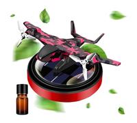 Car Aromatherapy - Solar Powered Car Air Freshener, Automatic Aromatherapy with Rotating | Natural Car Dash Light Diffuser Air Freshener with FR