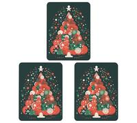 Car Aromatherapy Tablets Animation Style Christmas Tree Printed Car Interior Decoration Accessories