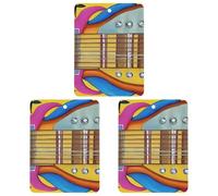 Car Aromatherapy Tablets Art Guitar Pattern Printed Car Interior Decoration Accessories