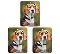 Car Aromatherapy Tablets Beagle Dog Printed Car Interior Decoration Accessories