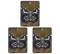Car Aromatherapy Tablets Beautiful Moth Wings Printed Car Interior Decoration Accessories