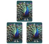 Car Aromatherapy Tablets Beautiful Peacock Printed Car Interior Decoration Accessories
