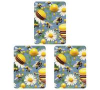Car Aromatherapy Tablets Bee Flying Printed Car Interior Decoration Accessories
