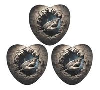 Car Aromatherapy Tablets Car Air Fresheners Shark Through Wall Printed Aromatherapy Tablets