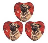 Car Aromatherapy Tablets Car Air Fresheners Sitting Pug Printed Aromatherapy Tablets