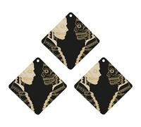 Car Aromatherapy Tablets Car Air Fresheners Skeletons with Different Faces Printed Hanging Fragrance Tablets