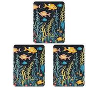 Car Aromatherapy Tablets Car Air Fresheners Small Fish on The Bottom of The Sea Printed Hanging Fragrance Tablets for Car Interior Decor