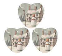 Car Aromatherapy Tablets Car Air Fresheners Snowman Holding A Broom Printed Aromatherapy Tablets