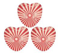 Car Aromatherapy Tablets Car Air Fresheners Sparkling Red Stripes Printed Aromatherapy Tablets
