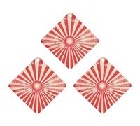 Car Aromatherapy Tablets Car Air Fresheners Sparkling Red Stripes Printed Hanging Fragrance Tablets