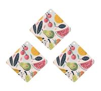 Car Aromatherapy Tablets Car Air Fresheners Various Fruit Images Printed Hanging Fragrance Tablets