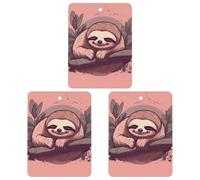 Car Aromatherapy Tablets Cute Sloth Sleeping Printed Car Interior Decoration Accessories