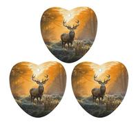 Car Aromatherapy Tablets Hanging Deer in The Grass Printed Fragrance Freshie Car Air Fresheners