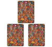 Car Aromatherapy Tablets Mexican Folk Art Printed Car Interior Decoration Accessories