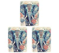 Car Aromatherapy Tablets Peacock Feathers Elephant Printed Car Interior Decoration Accessories