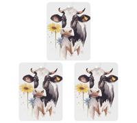 Car Aromatherapy Tablets Watercolor Cow Printed Car Interior Decoration Accessories