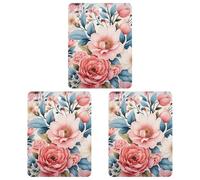 Car Aromatherapy Tablets Watercolor Floral Pattern Printed Car Interior Decoration Accessories