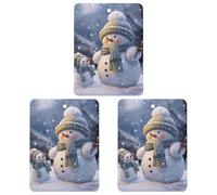 Car Aromatherapy Tablets Winter Snowman Printed Car Interior Decoration Accessories