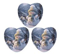 Car Aromatherapy Tablets Winter Snowman Printed Car Interior Decoration Accessories