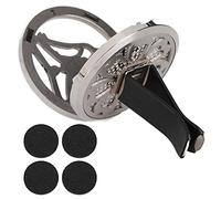 Car Aromatherapy Vent Diffuser with 4 Cotton Pads, Stainless Steel Material, to Use, Wide Application for Car Office Home