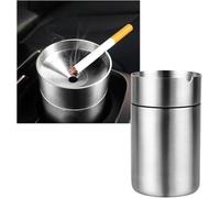 Car Ashtray for Audi A5 Convertible 2017-2023, Car Stainless Steel Ashtray, Detachable Windproof Extinguished Butt Bucket Ash Tray, Cigarette Butt Bucket for Bar Car