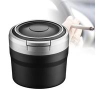 Car Ashtray for Land Rover Freelander 2 5 Seats, with LED Light with Flip Lid, Self Extinguishing Easy Clean Up Portable Travel,B/Grey
