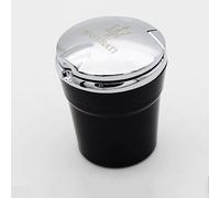 Car Ashtray for Maserati Ghibli Levante Quattroporte GT GC MC20 Spyder GranSport Coupe Smoke with Lights Flame Retardant Vehicle Ashtray Emblem Accessories,A