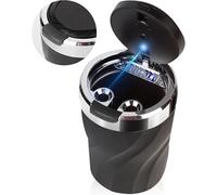 Car Ashtray for Renault Dokker 2012-2016 - Smell Proof, with Auto-Open LED Lid, Sealed & Flame Retardant, Detachable, Windproof, Easy Clean