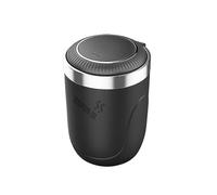 Car Ashtray for Toyota GR Yaris (XP210 2020-2025 2026), Portable Smokeless Ash Tray with LED Light, Detachable Metal Liner with Lid, Odor Proof Vehicle Cigarette Holder,Black