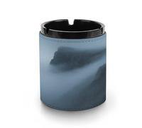 Car Ashtray Mist on The Cliff Printed Portable Ashtray Windproof Suitable for Living Room Bedroom Conference Room Office And Car Interior Decoration