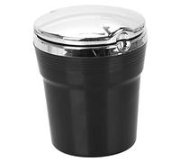 Car Ashtray, Portable Ashtray with Lid And LED Smokeless Self Extinguishing Ash Car Cup Holder Trash Can Windproof Cigarette Ashtray for Most Car Cup Holder or Indoor Outdoor Use
