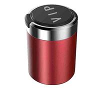 Car Ashtray Portable Automotive Smell Proof with Lid LED Blue Light Trash Can