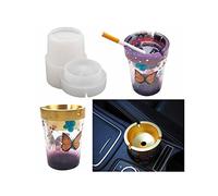 Car Ashtray Resin Molds, Resin Ashtray Silicone Molds, Double Layer Car Ashtray Molds, DIY Resin Ashtray Gifts, Resin Casting Art