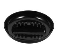 Car Ashtray, round Black Plastic Vintage Multi Purpose Holder