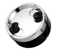 Car Ashtray,Stainless Steel Round Ashtray for Car,Windproof Ashtray with Rotating Lid,Portable Ash Tray Smell Proof,Detachable Car Ash Tray,Smokeless Outdoor Indoor Ashtrays for Car Office (Black)