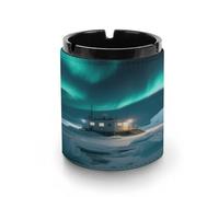 Car Ashtray Starry Scientific Research Station Printed Portable Ashtray Windproof Suitable for Living Room Bedroom Conference Room Office And Car Interior Decoration