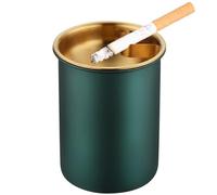 Car Ashtray with Lid, Portable Smell Proof, Detachable Smokeless for Cup Holder, Stainless Steel Windproof and Extinguishing Ash Tray for Outdoor Travel Home Office