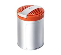 Car Ashtray with Lid Smell Proof for Jeep Avenger EV Electric 2025 2026-2023, Self Extinguishing Ash Tray Auto Dustbin Holder for Cigarettes Portable Ashtray, Sealed,Orange-L